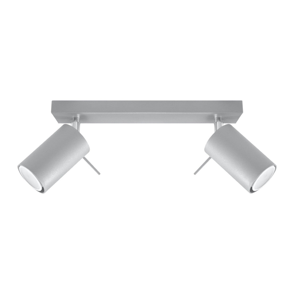Plafonnier en acier gris 30x6x16cm Ring 2 - Sollux - The Cool Republic