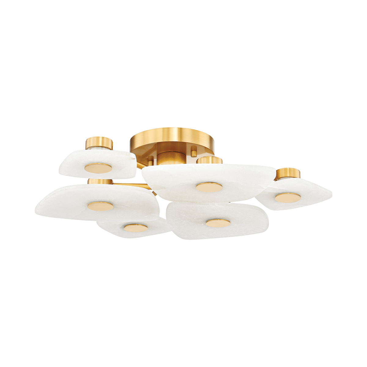 Plafonnier en acier laiton vieilli 70x16cm Holmdel - Hudson Valley Lighting - The Cool Republic