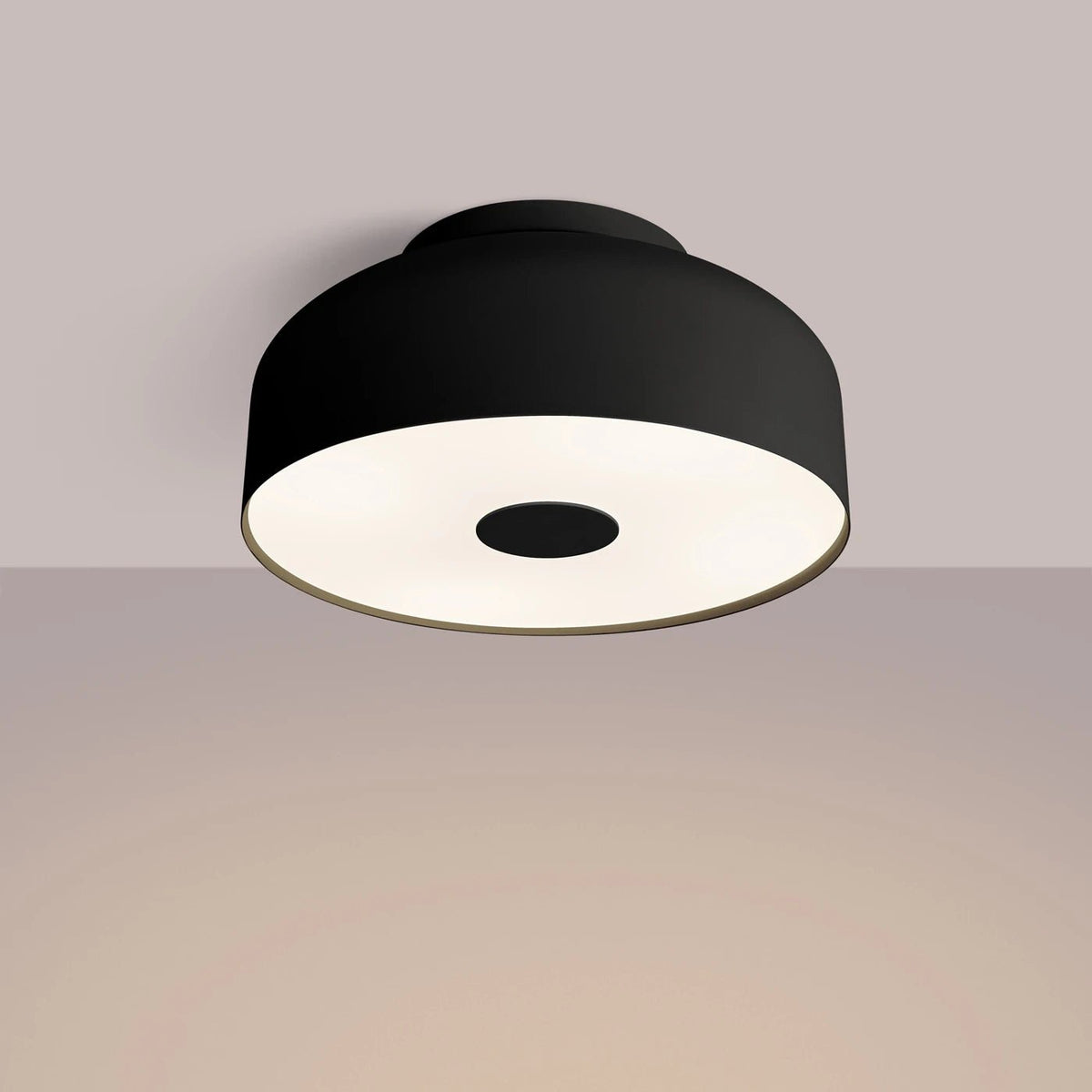 Plafonnier en acier noir 30x15cm Omiq - Sollux - The Cool Republic