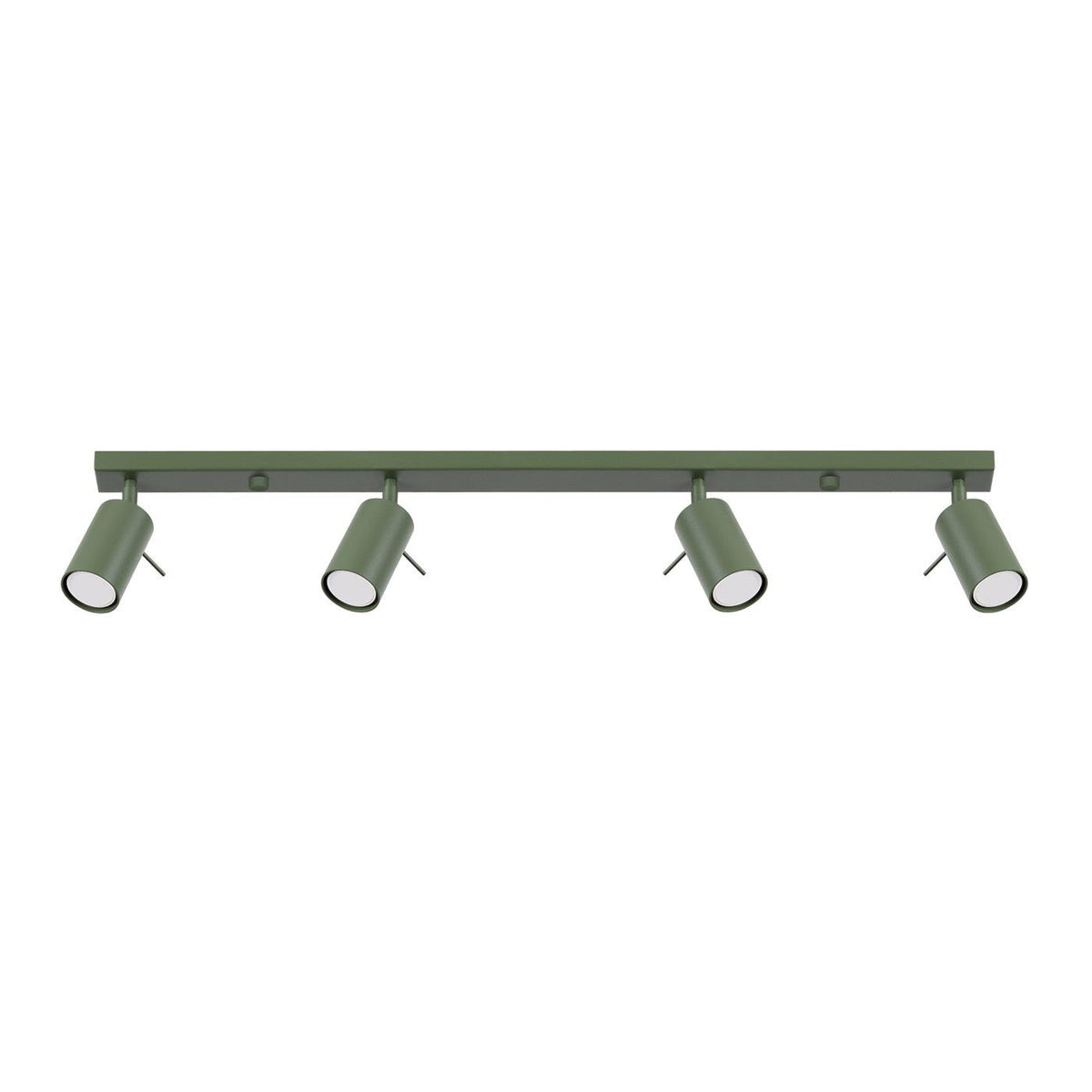 Plafonnier en acier vert olive 80x6x16cm Ring 4L - Sollux - The Cool Republic