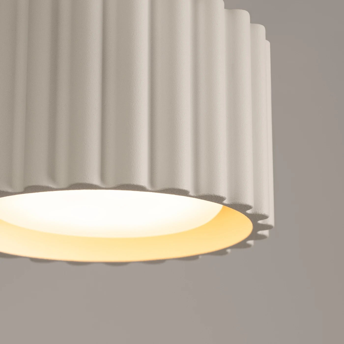 Plafonnier en aluminium beige 10x6cm Aura 1 - Sollux - The Cool Republic