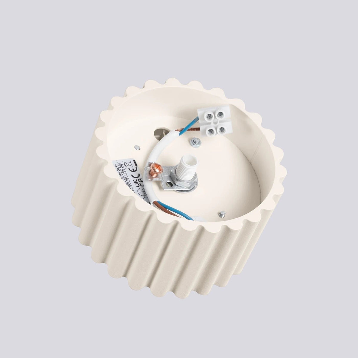 Plafonnier en aluminium beige 10x6cm Aura 1 - Sollux - The Cool Republic