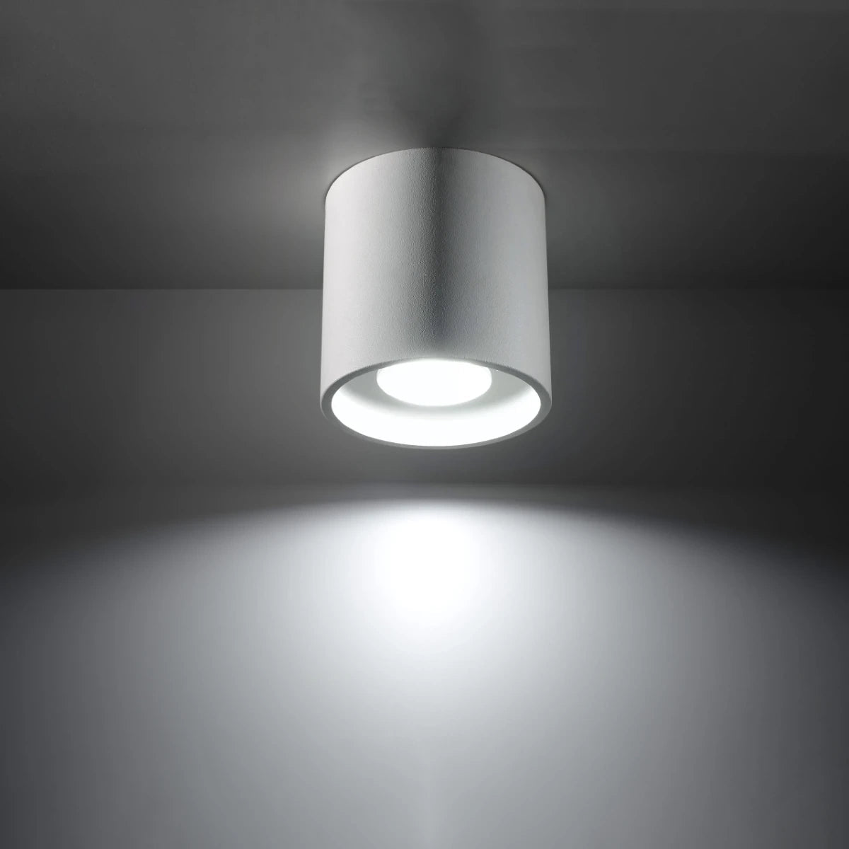 Plafonnier en aluminium blanc 10cm Orbis 1 - Sollux - The Cool Republic