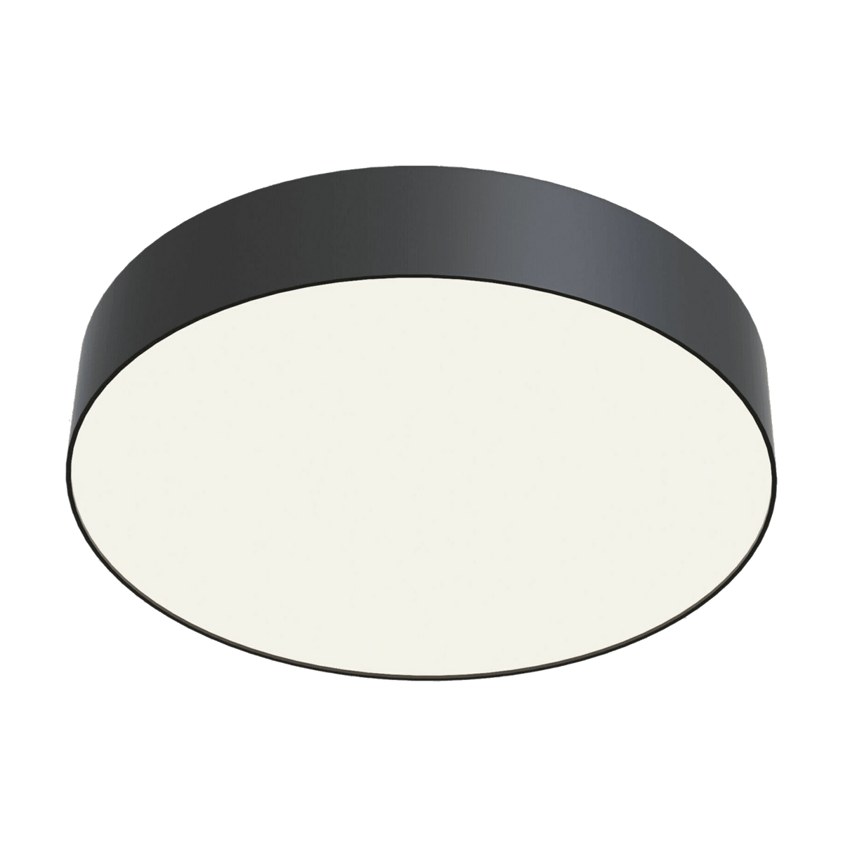 Plafonnier en aluminium et plastique noir 30 x 5,5 cm Zon - Maytoni - The Cool Republic