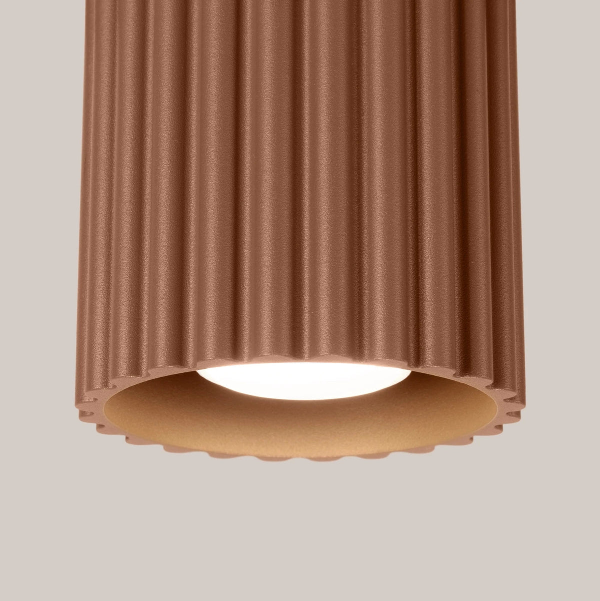 Plafonnier en aluminium moka 10 cm Aura 1 - Sollux - The Cool Republic