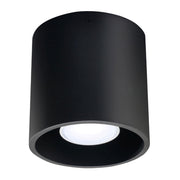 Plafonnier en aluminium noir 10 cm Orbis 1 - Sollux - The Cool Republic