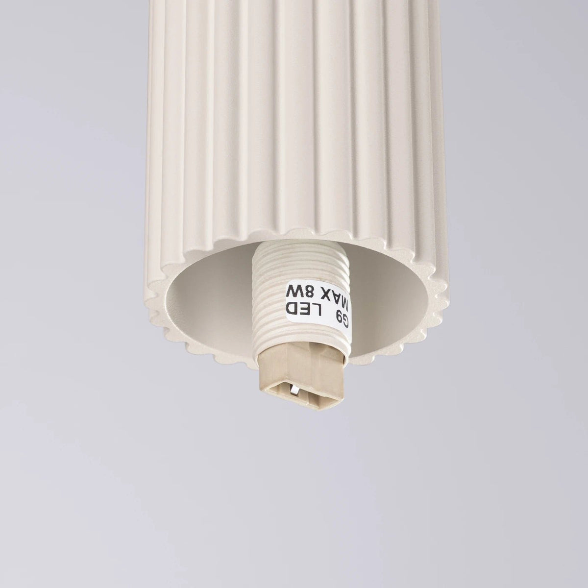 Plafonnier en aluminium taupe 12x21cm Halo - Sollux - The Cool Republic