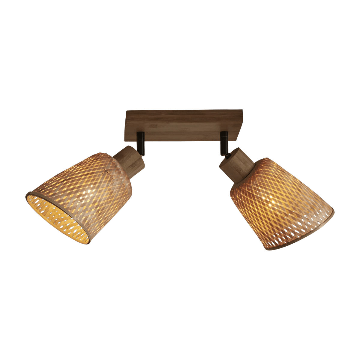 Plafonnier en bambou naturel 22x12 cm Java - Good & Mojo - The Cool Republic
