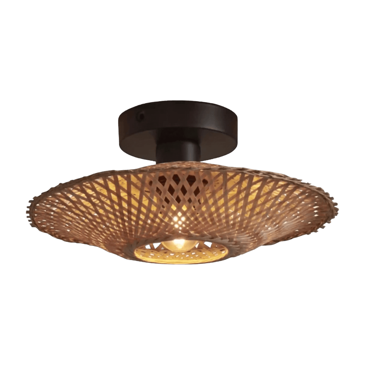Plafonnier en bambou naturel 30x8 cm Kalimantan - Good & Mojo - The Cool Republic