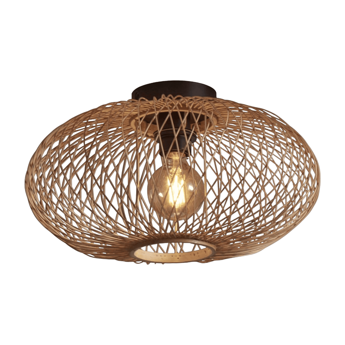 Plafonnier en bambou naturel 40x12 cm Cango - Good & Mojo - The Cool Republic