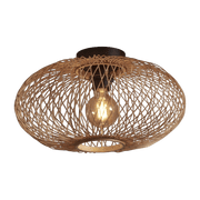 Plafonnier en bambou naturel 40x12 cm Cango - Good & Mojo - The Cool Republic