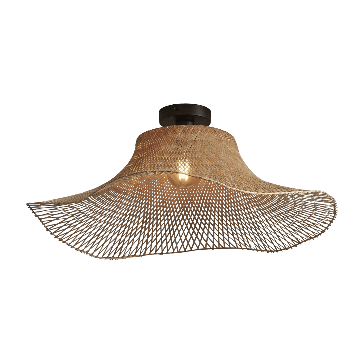 Plafonnier en bambou naturel 65x20 cm Ibiza - Good & Mojo - The Cool Republic