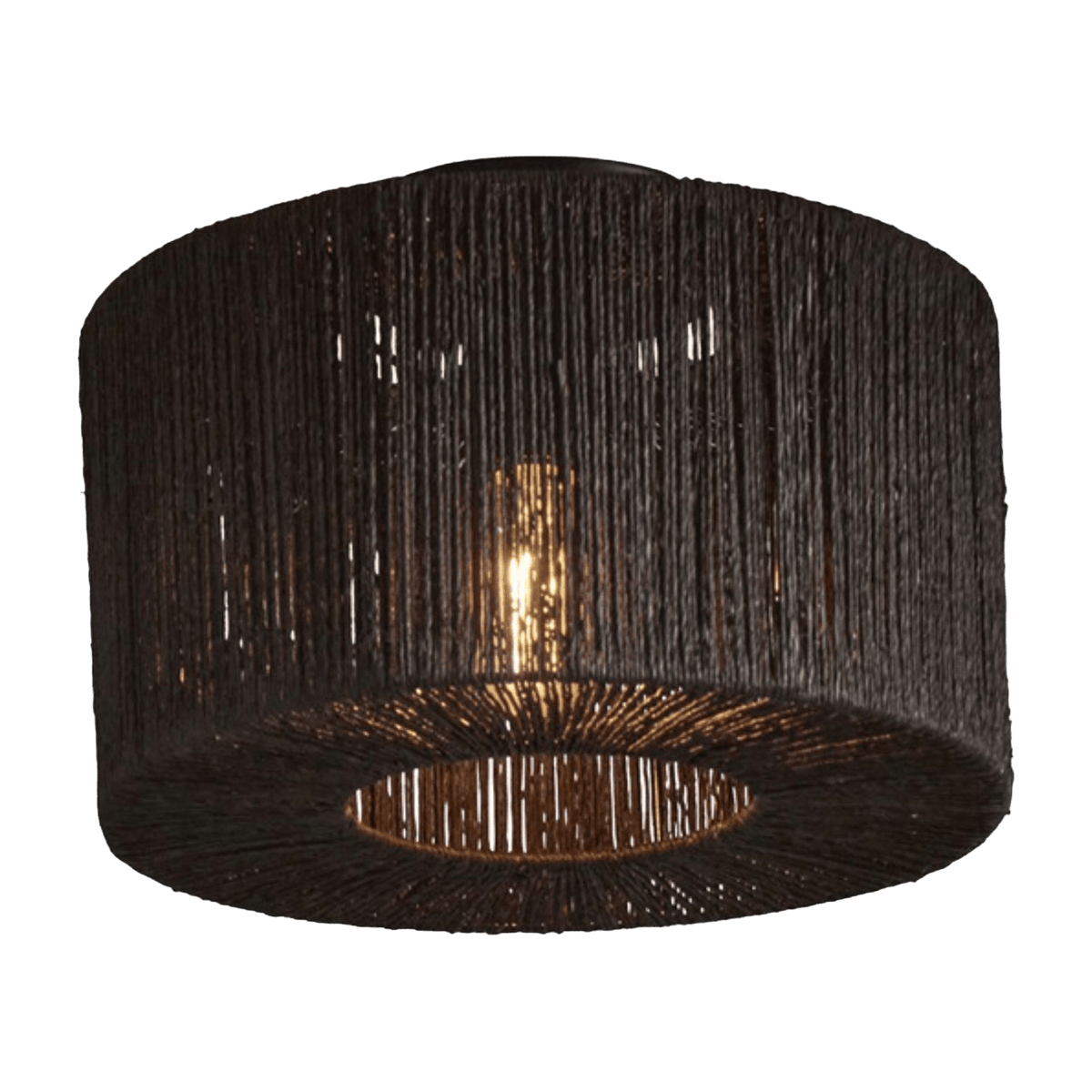 Plafonnier en bambou noir 30x16 cm Iguazu - Good & Mojo - The Cool Republic