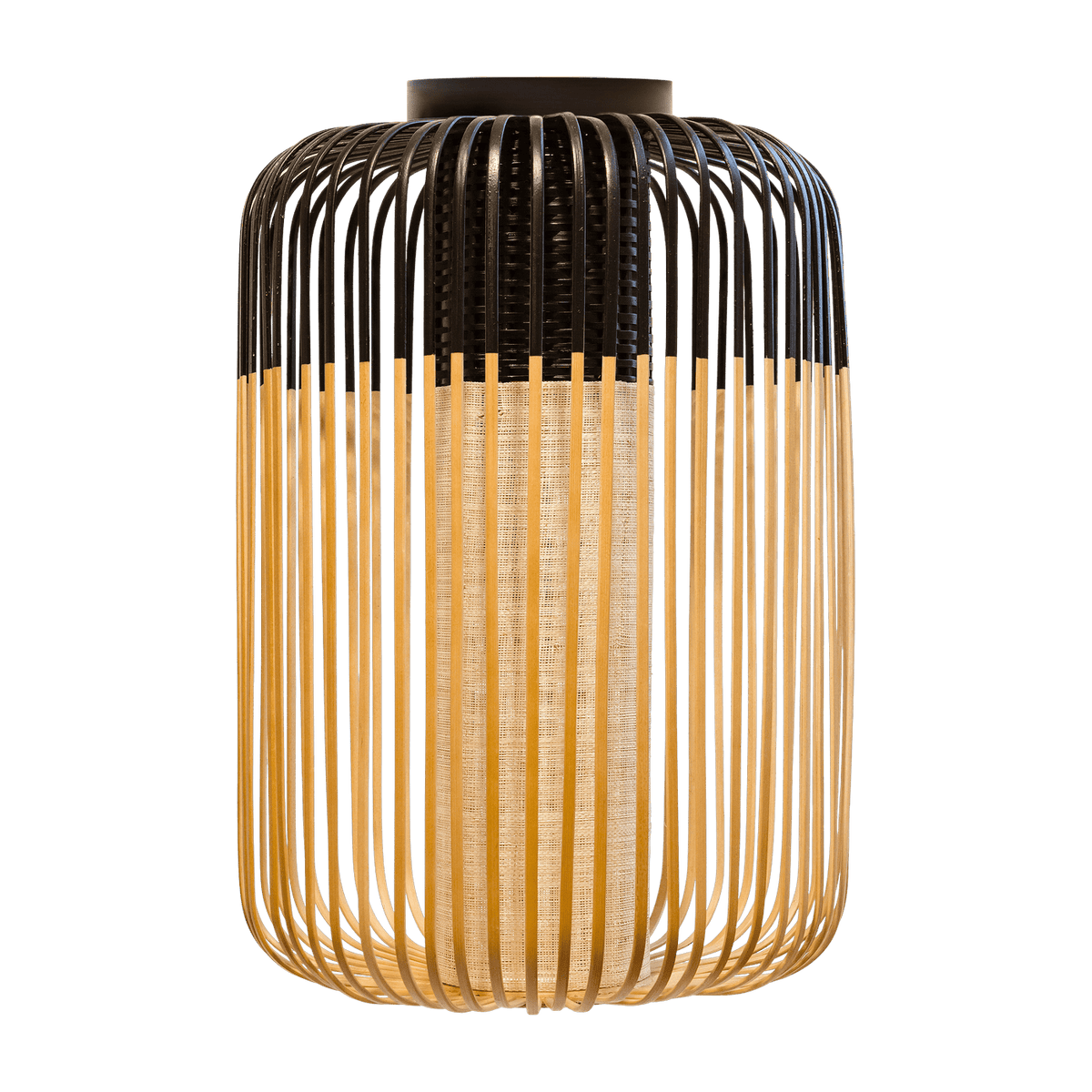 Plafonnier en bambou noir L Bamboo - Forestier - The Cool Republic