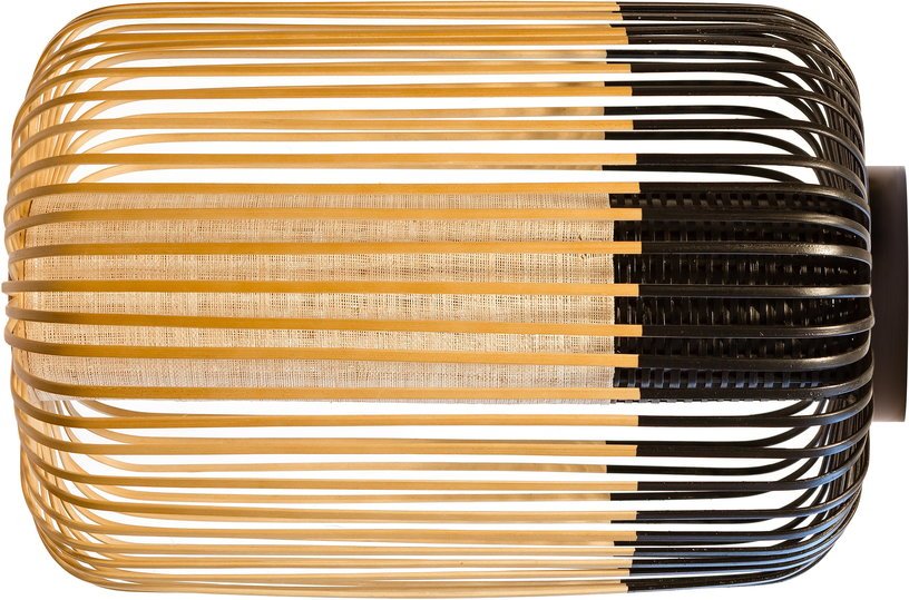 Plafonnier en bambou noir L Bamboo - Forestier - The Cool Republic
