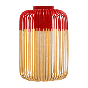 Plafonnier en bambou rouge L Bamboo - Forestier - The Cool Republic