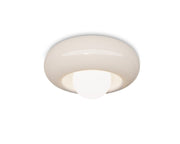 Plafonnier en céramique crème 40x21cm Bumbum - Ferroluce - The Cool Republic