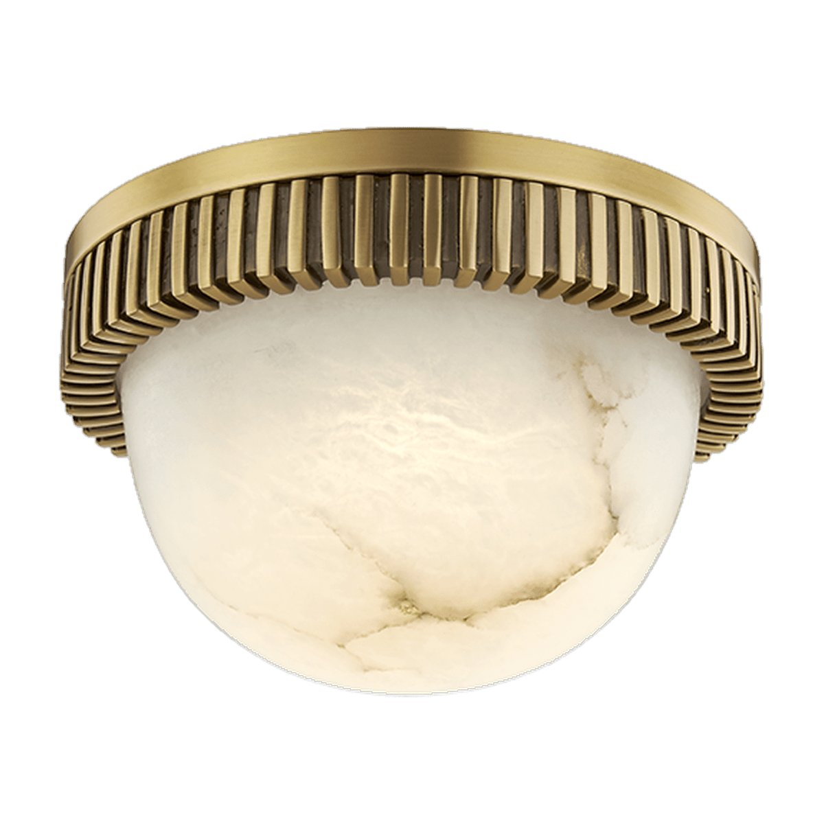 Plafonnier en laiton laiton vieilli 13x8cm Ainsley - Hudson Valley Lighting - The Cool Republic