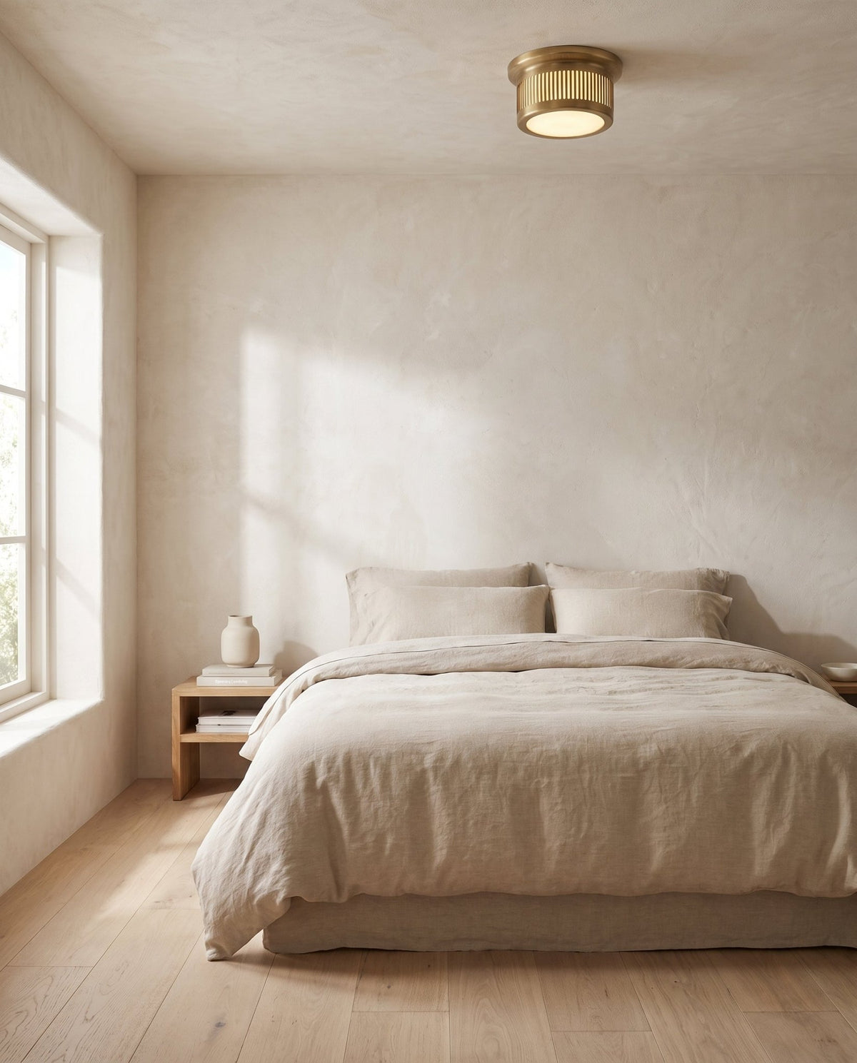 Plafonnier en laiton laiton vieilli 15x9cm Bangor - Hudson Valley Lighting - The Cool Republic