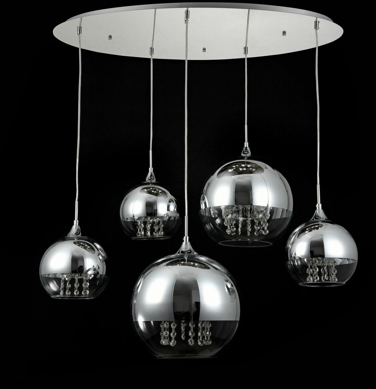 Plafonnier en métal argenté Fermi - Maytoni - The Cool Republic