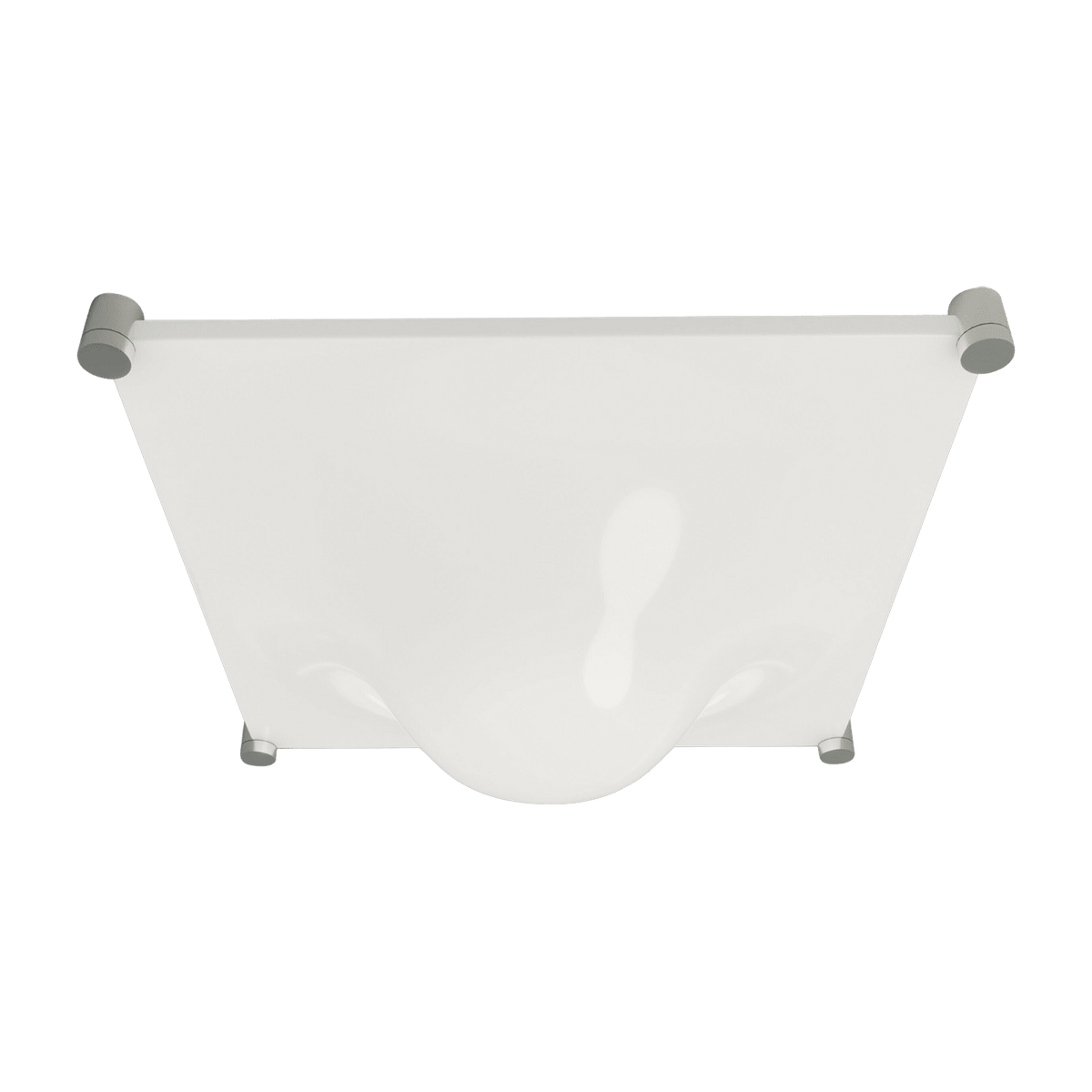 Plafonnier en métal blanc 35 x 35 cm Bolla - Martinelli Luce - The Cool Republic