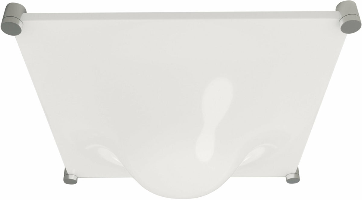 White metal ceiling light 60 x 60 cm Bolla - Martinelli Luce - The Cool Republic