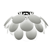 White metal ceiling lamp 68cm Discoco C - Marset - The Cool Republic