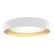 Plafonnier en métal blanc et or 50 cm Ginevra - Panzeri - The Cool Republic