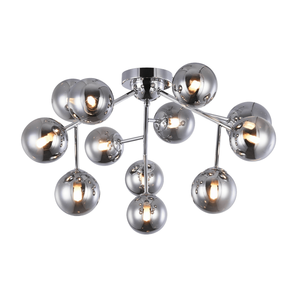 Plafonnier en métal chromé 60 cm Dallas - Maytoni - The Cool Republic
