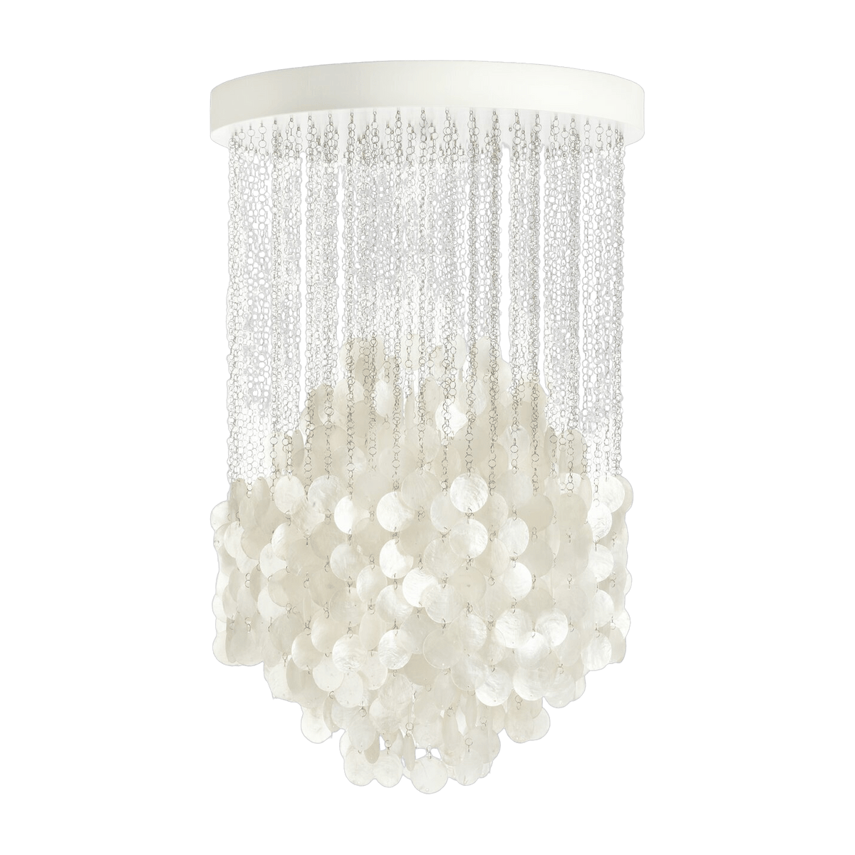 Chrome plated metal ceiling lamp Fun 4DM - Verpan - The Cool Republic