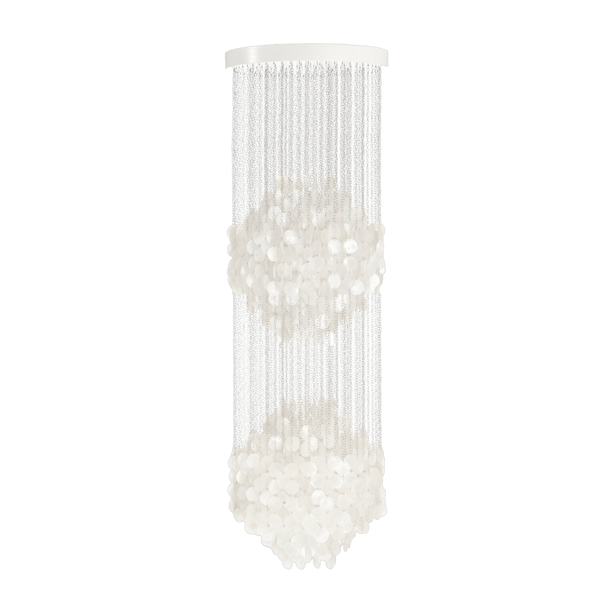 Chrome plated metal ceiling lamp Fun 5DM - Verpan - The Cool Republic