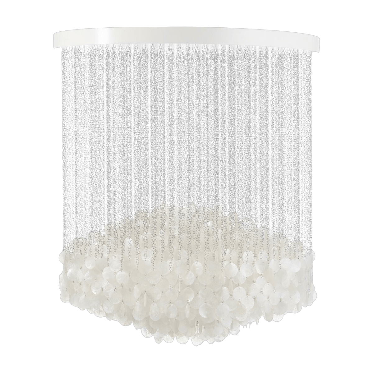 Chrome plated metal ceiling lamp Fun 7DM - Verpan - The Cool Republic