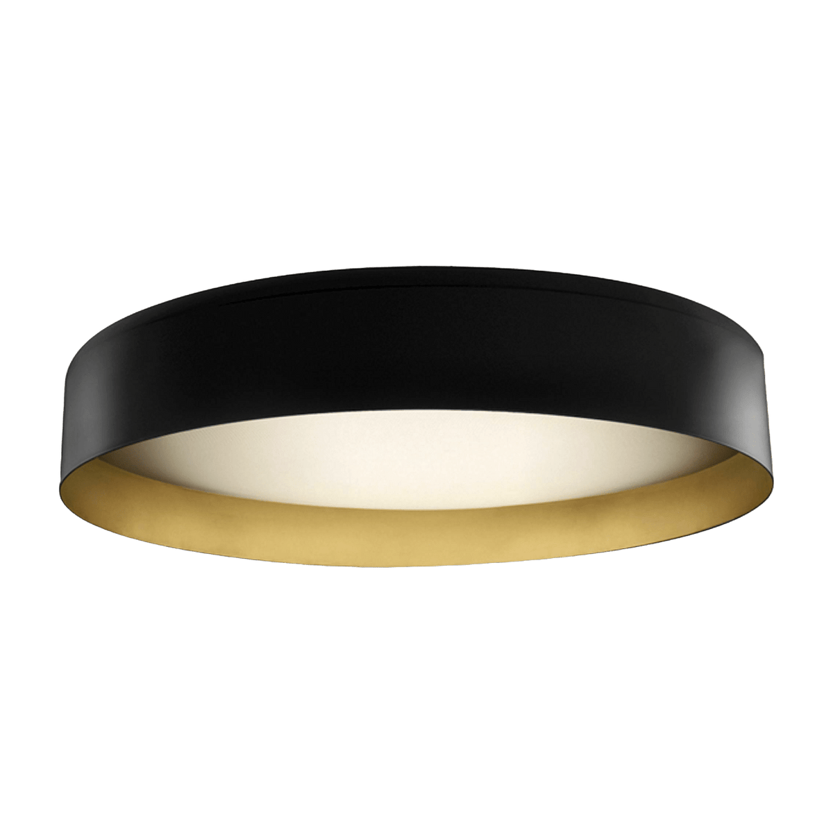 Black and gold metal ceiling light 50 cm Ginevra - Panzeri - The Cool Republic