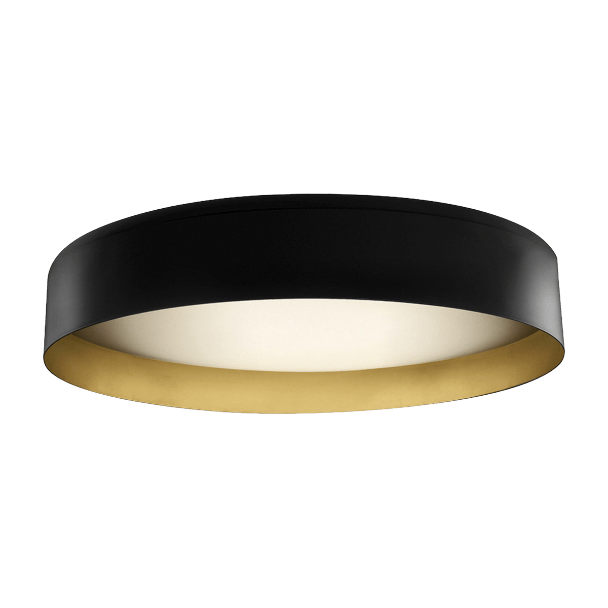 Black and gold metal ceiling light 80 cm Ginevra - Panzeri - The Cool Republic