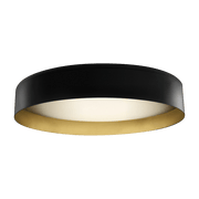 Black and gold metal ceiling light 80 cm Ginevra - Panzeri - The Cool Republic