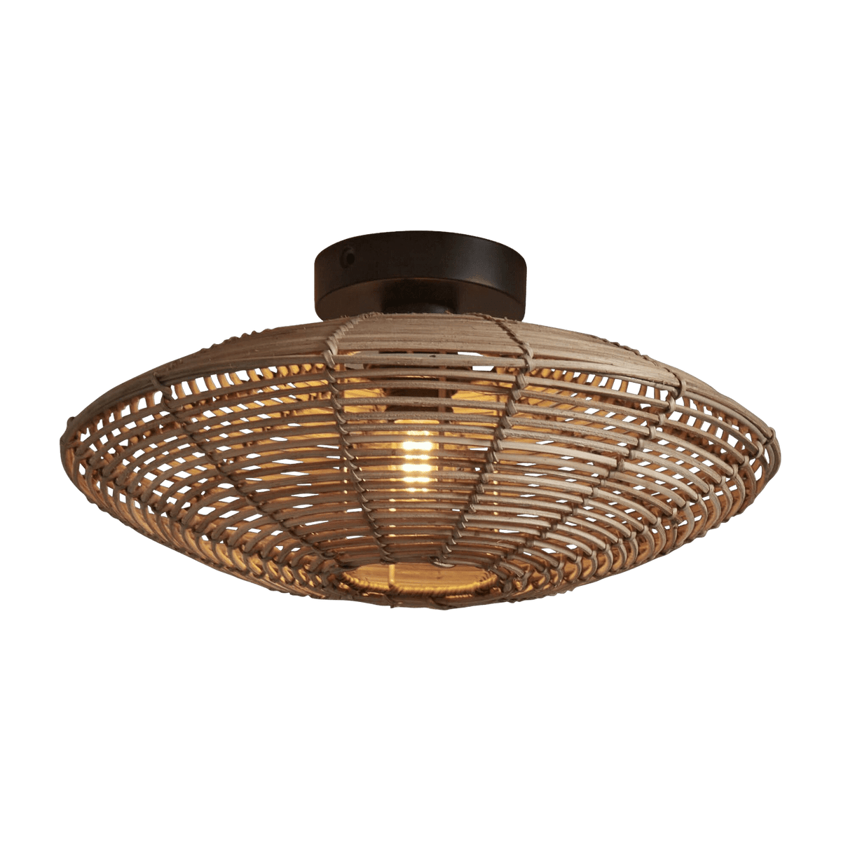 Plafonnier en rotin naturel 40x10 cm Tanami - Good & Mojo - The Cool Republic