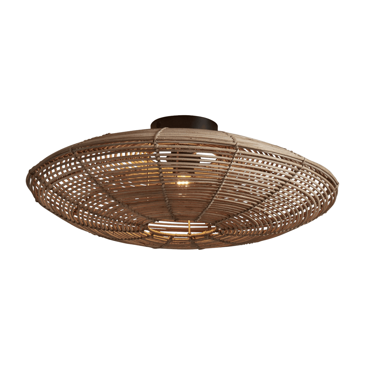 Plafonnier en rotin naturel 55x14 cm Tanami - Good & Mojo - The Cool Republic