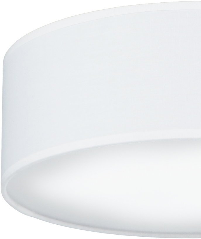 Plafonnier en tissu blanc 30x11cm Mika - Sotto Luce - The Cool Republic