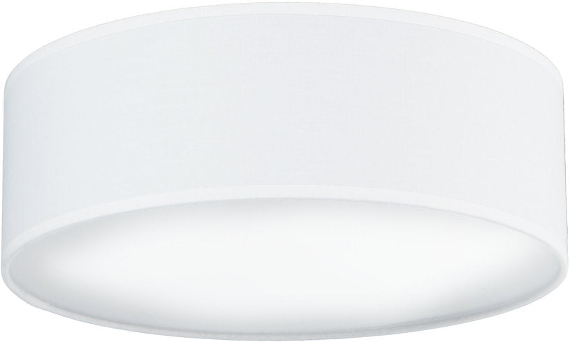 Plafonnier en tissu blanc 30x11cm Mika - Sotto Luce - The Cool Republic