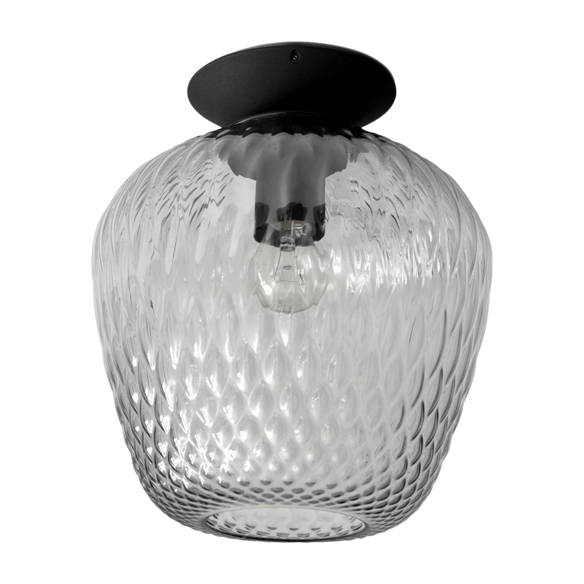 Plafonnier en verre soufflé gris Blown SW5 - &tradition - The Cool Republic