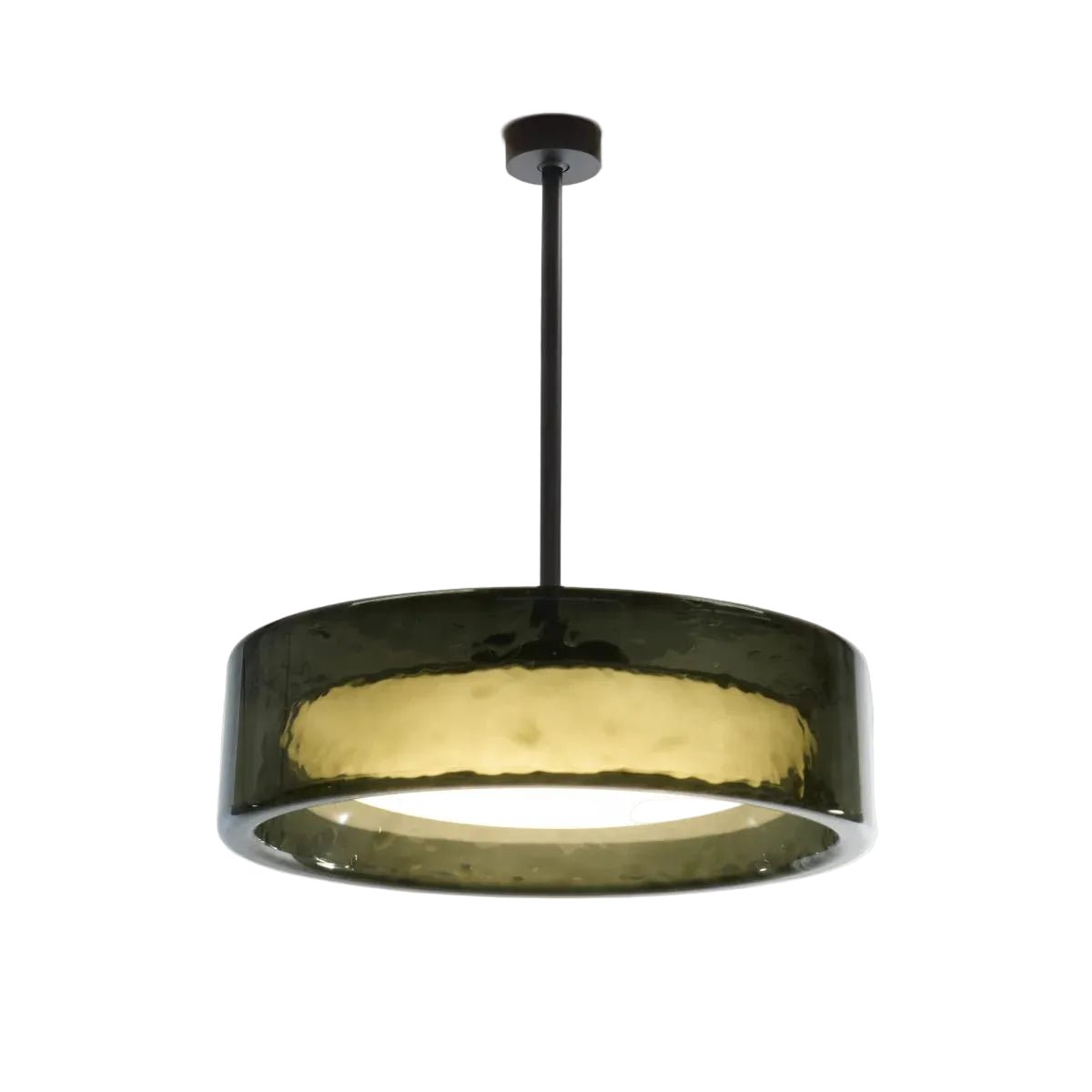 Plafonnier fixe en polycarbonate vert 70x21cm Ringo 70C - Marset - The Cool Republic