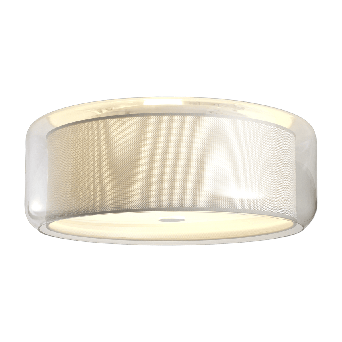 Plafonnier verre soufflé blanc PEAR abat-jour minimaliste L 44cm Mercer C - Marset - The Cool Republic