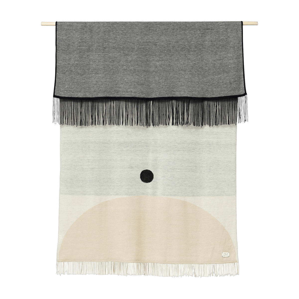Plaid crème à motifs 130x190 Aymara - Form & Refine - The Cool Republic
