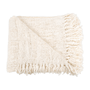 S'il Vous Plaid Cream Throw - Bazar Bizar - The Cool Republic