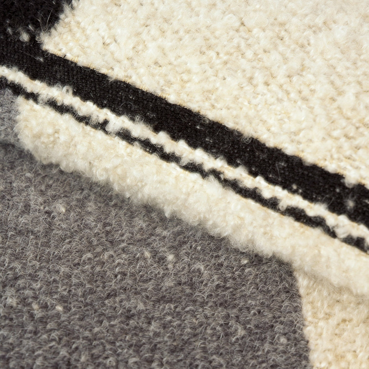 Plaid en coton beige et gris - Ethnicraft Accessories - The Cool Republic