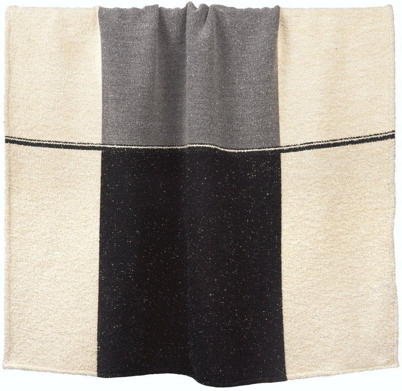 Plaid en coton beige et gris - Ethnicraft Accessories - The Cool Republic