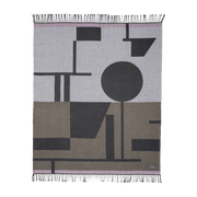 Plaid en coton marron Bauhaus - Mette Ditmer - The Cool Republic