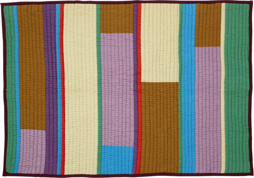 Plaid en coton multicolore 140 x 200 - Hübsch - The Cool Republic