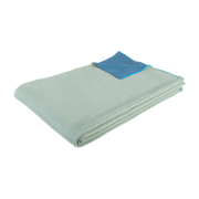 Plaid en coton vert et bleu Cuddle - Hübsch - The Cool Republic