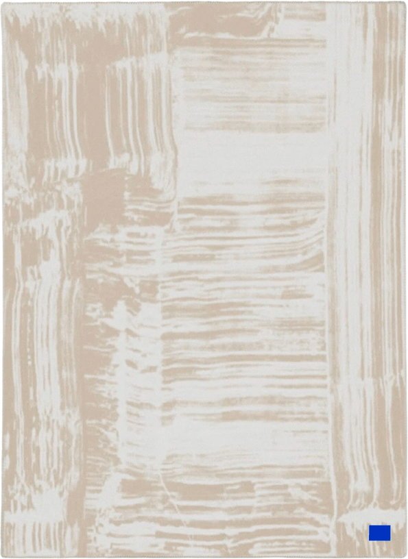 Plaid en laine beige Glitch Throw - Hem - The Cool Republic
